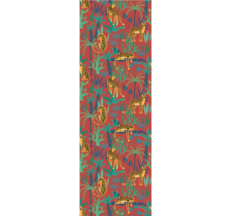 Tropical Jungle Scene animal wallpaper - TenStickers