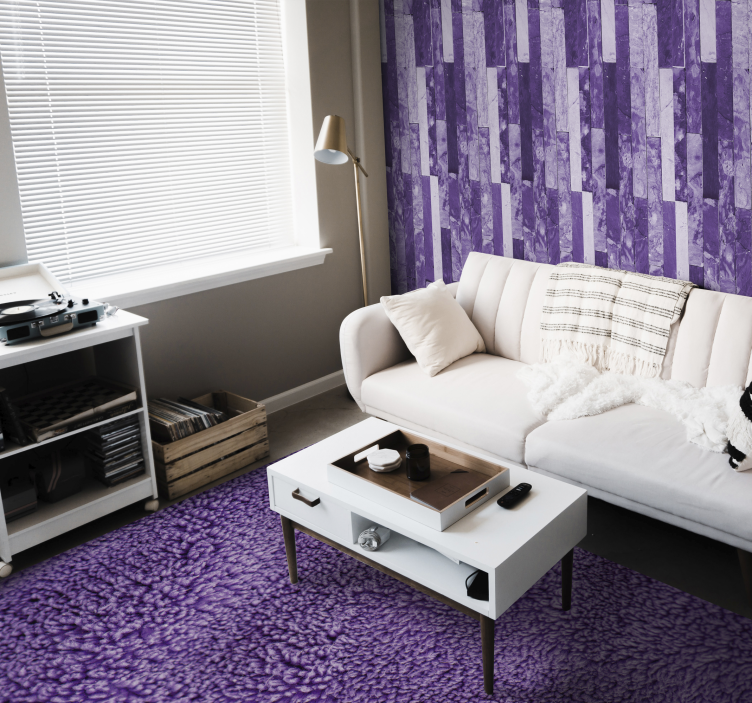 Purple textured panels marble wallpaper - TenStickers