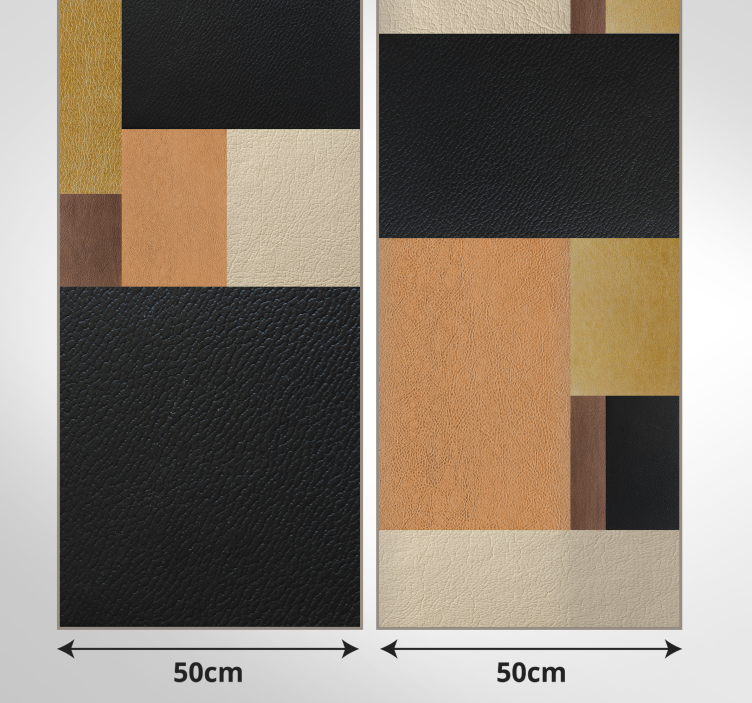 Geometric Textured Blocks square wallpaper - TenStickers