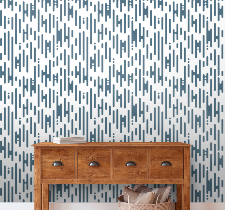 Abstract Lines Pattern geometric wallpaper - TenStickers