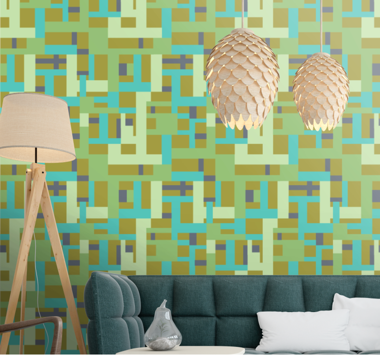 Abstract Pattern Design geometric wallpaper - TenStickers