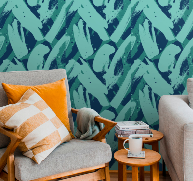 Abstract wallpaper abstract brushstroke design - TenStickers