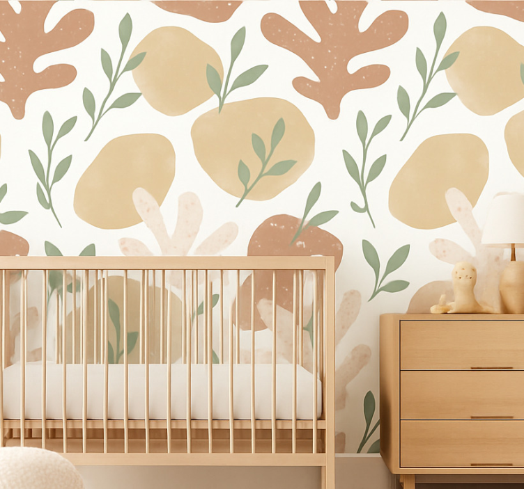 Abstract wallpaper abstract earth forms - TenStickers