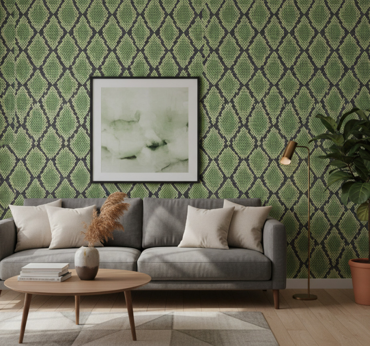 Animal wallpaper abstract snakeskin design - TenStickers