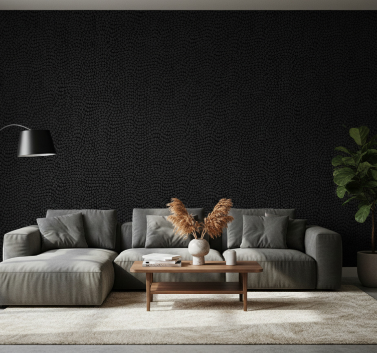 Animal wallpaper black fur texture - TenStickers