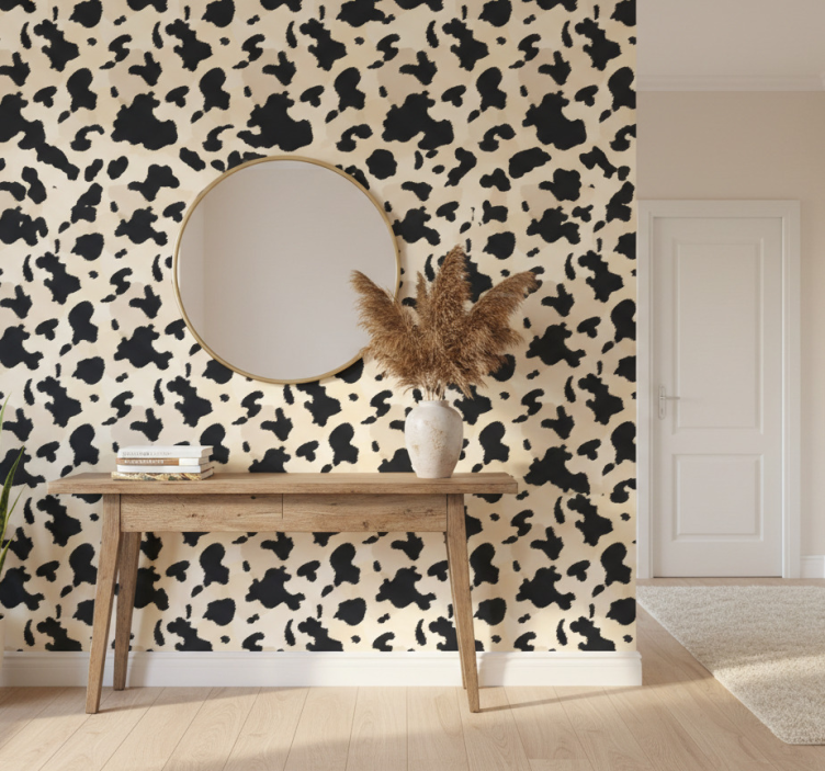 Animal wallpaper cow spot design - TenStickers
