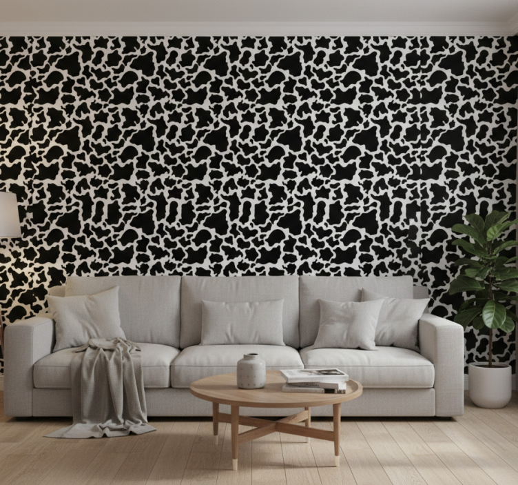 Animal wallpaper cowhide pattern design - TenStickers