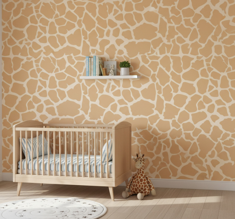 Animal wallpaper giraffe print design - TenStickers