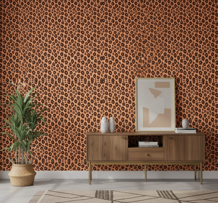 Animal wallpaper leopard pattern mix - TenStickers