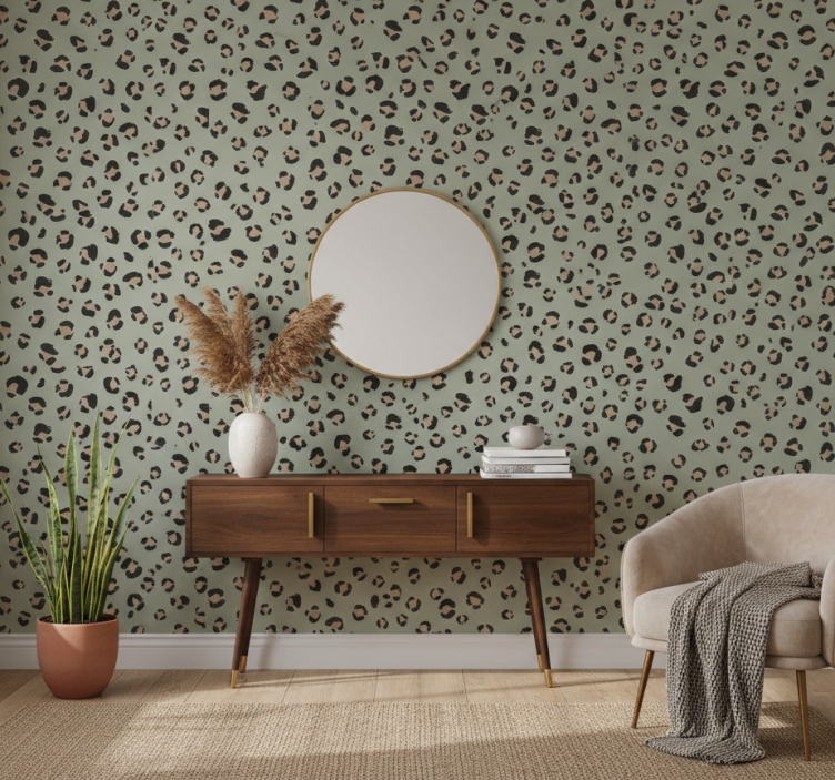 Animal wallpaper leopard print design - TenStickers