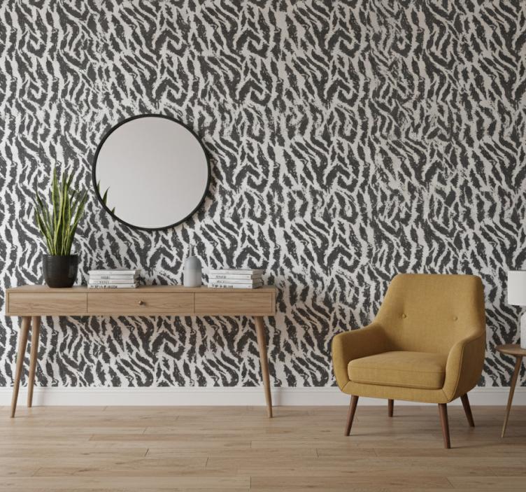 Animal wallpaper zebra stripes design - TenStickers