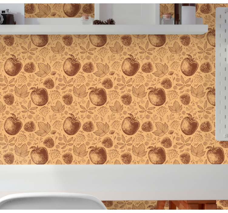 Autumnal Foliage Pattern nature wallpaper - TenStickers