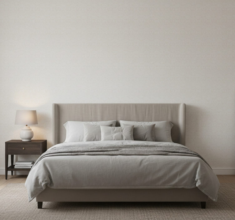 Bedroom wallpaper cloud dancer design - TenStickers