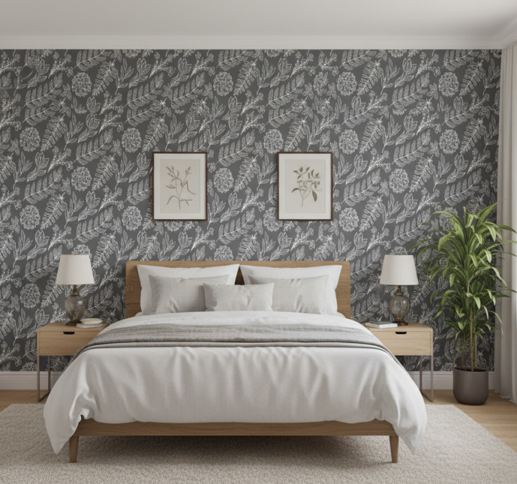 Bedroom wallpaper french provincial garden design - TenStickers