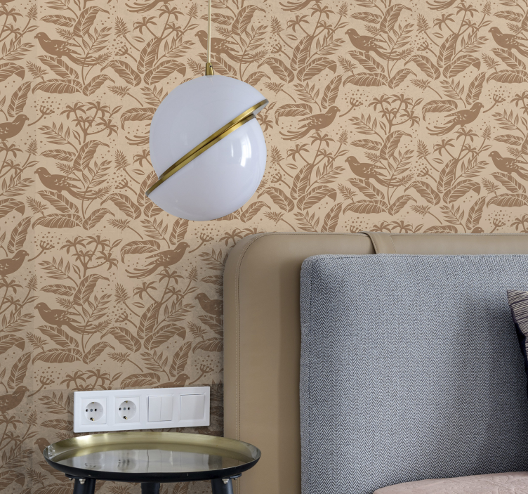 Botanical Enchantment ornamental flower wallpaper - TenStickers