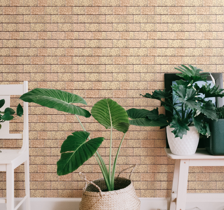 Brick wallpaper simple brick design - TenStickers