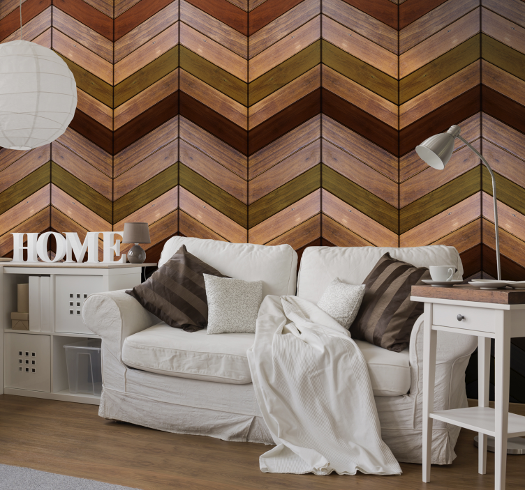 Wooden braid wood effect  wallpaper - TenStickers