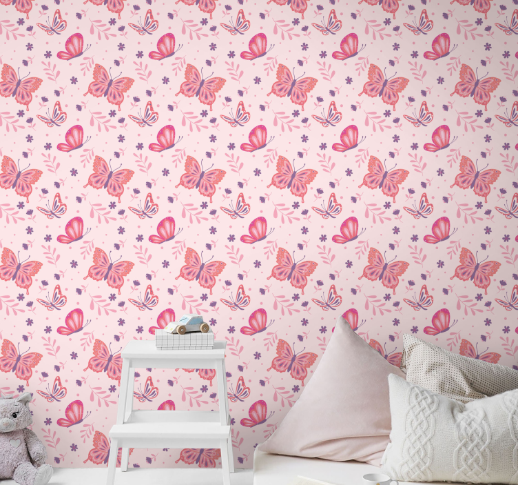 Butterfly wallpaper butterfly garden design - TenStickers