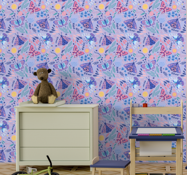Butterfly wallpaper butterfly pattern design - TenStickers