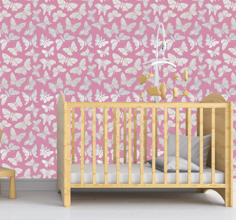 Butterfly wallpaper with butterfly designs - TenStickers