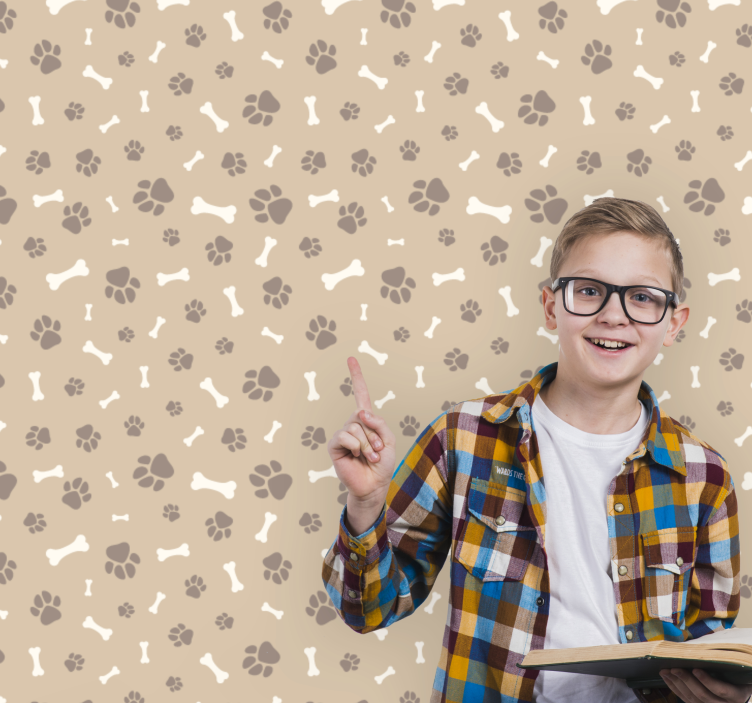 Canine Silhouettes dogs wallpaper - TenStickers