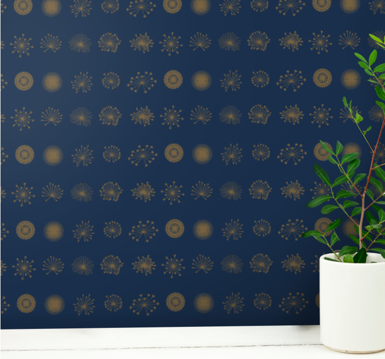 Celestial Burst Pattern art wallpaper - TenStickers