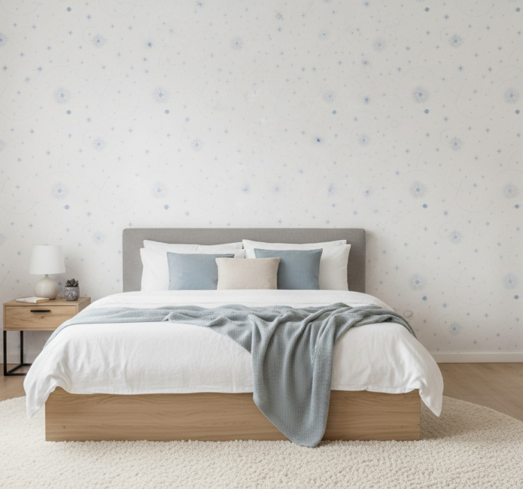 Celestial starburst dream bedroom wallpaper - TenStickers