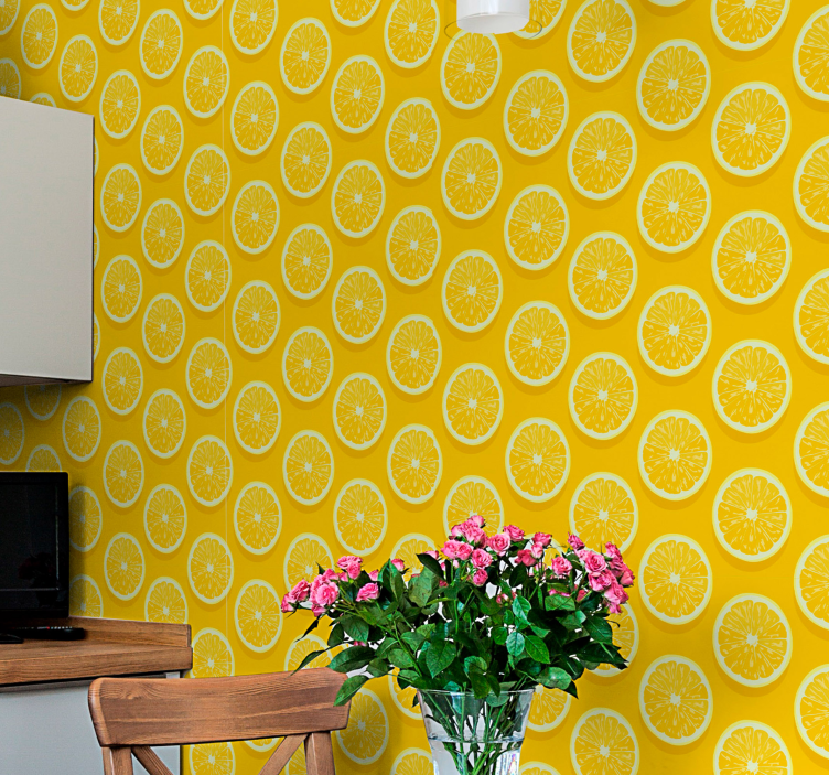 Citrus Refresh kitchen wallpaper - TenStickers