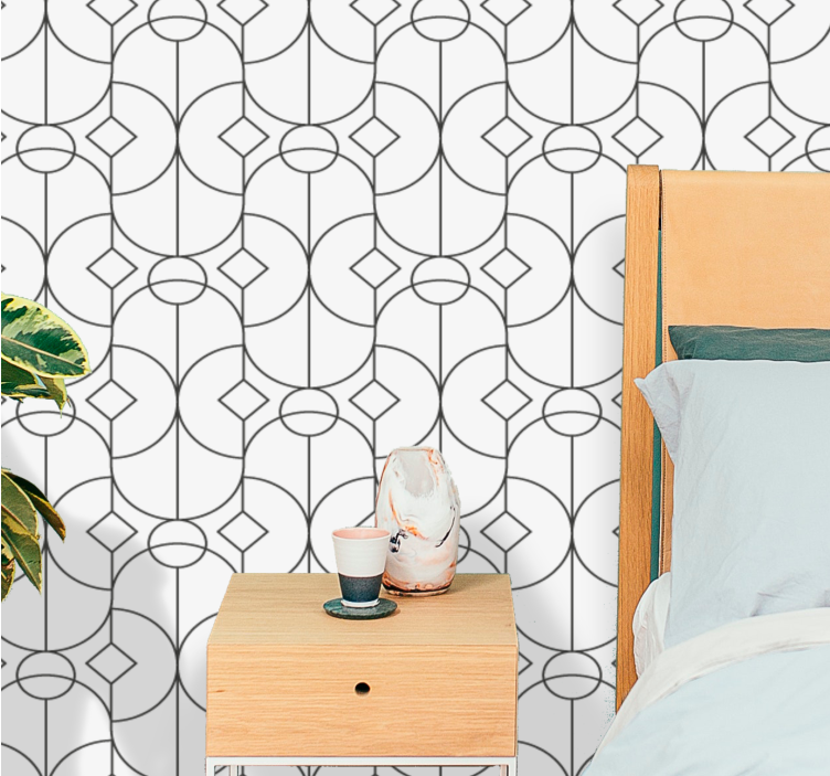 Classic style elegant ornamental wallpaper - TenStickers