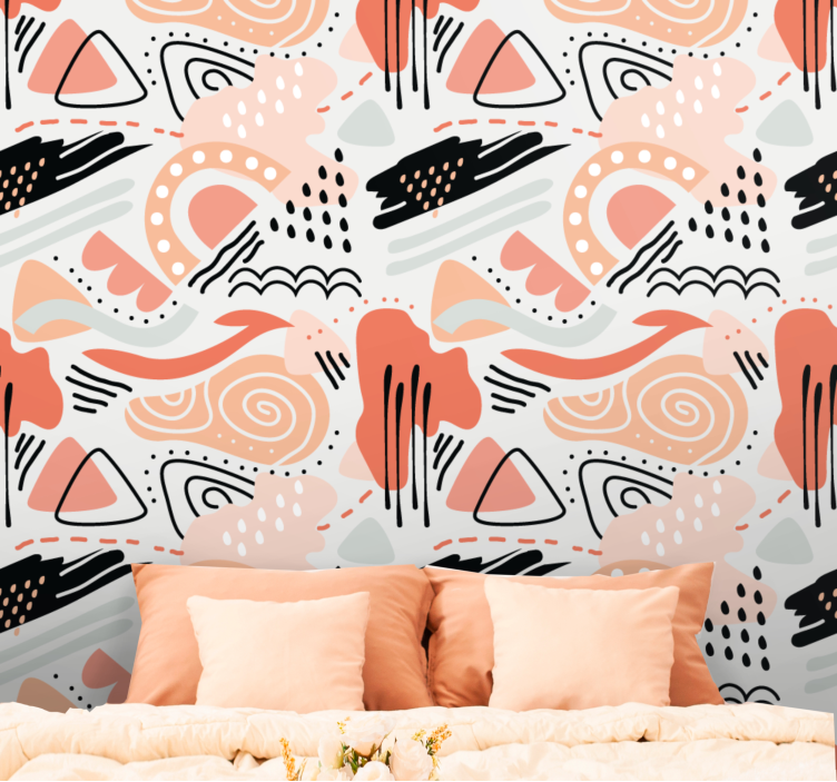 Conceptual Forms abstract wallpaper - TenStickers