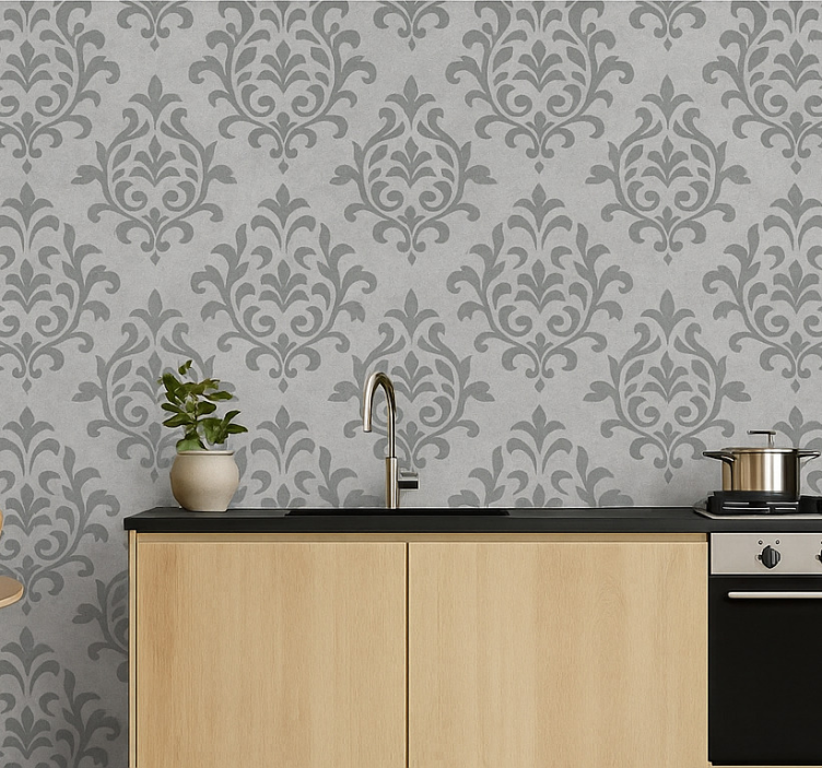 Concrete wallpaper raw concrete finish - TenStickers
