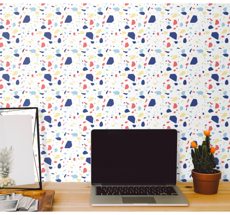 Confetti Pattern Textured Wallpaper - TenStickers