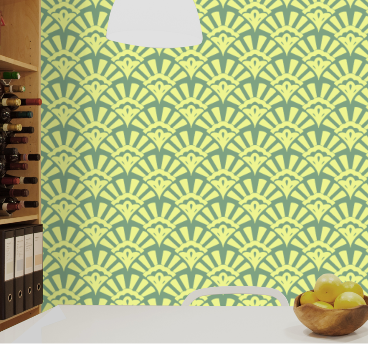 Decorative Geometry ornamental wallpaper - TenStickers