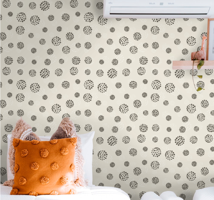 Dot Pattern Theme polka dot wallpaper - TenStickers