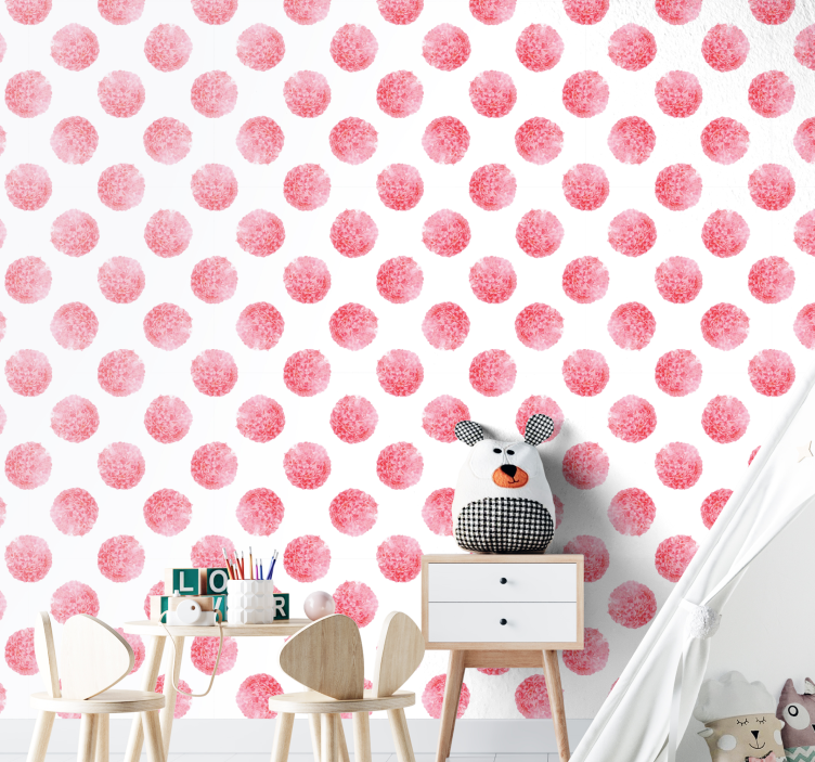 Dotted Texture polka dot wallpaper - TenStickers