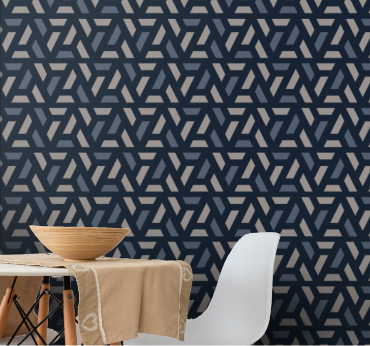 Dynamic Pattern Arrangement geometric wallpaper - TenStickers