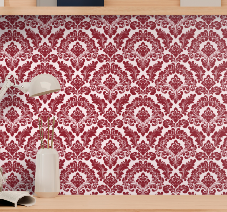 Elegant Floral Elements baroque wallpaper - TenStickers