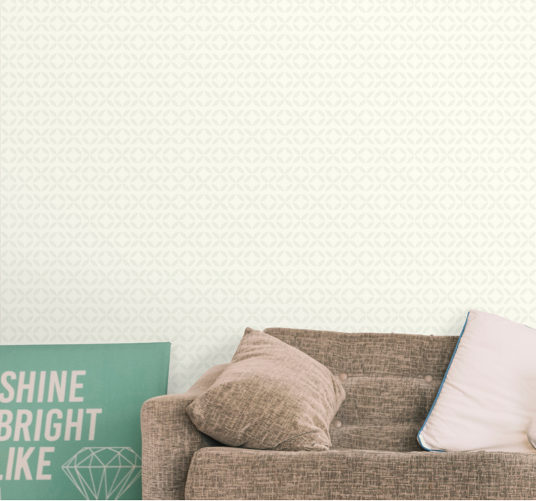 Elegant patterned texture living room wallpaper - TenStickers