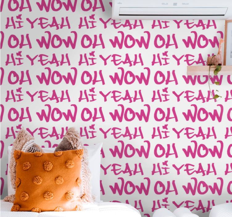 Expressive Phrase Design alphabet wallpaper - TenStickers