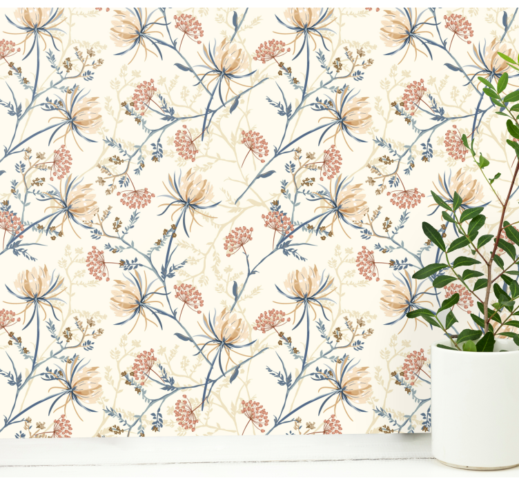 Floral Blooming Arrangement flower wallpaper - TenStickers
