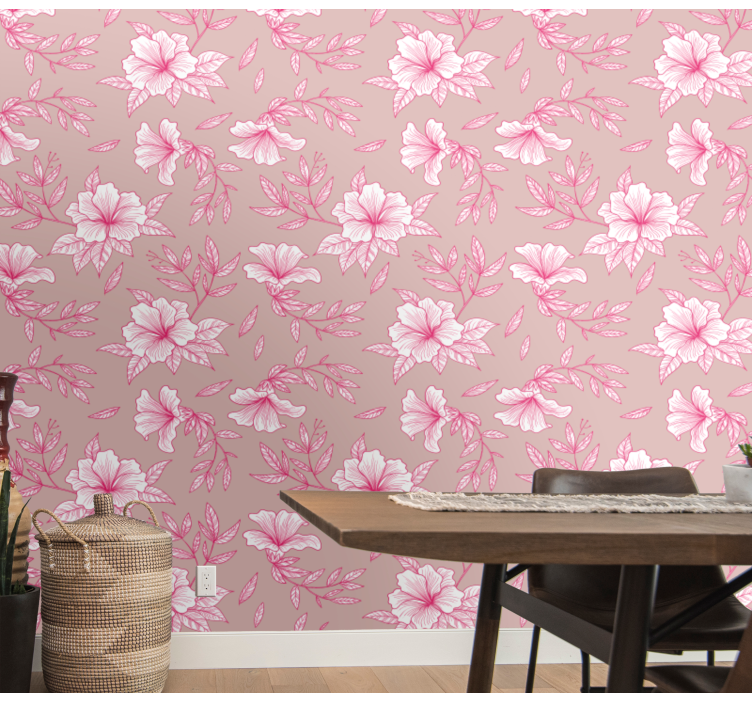 Floral Blossom Display flower wallpaper - TenStickers