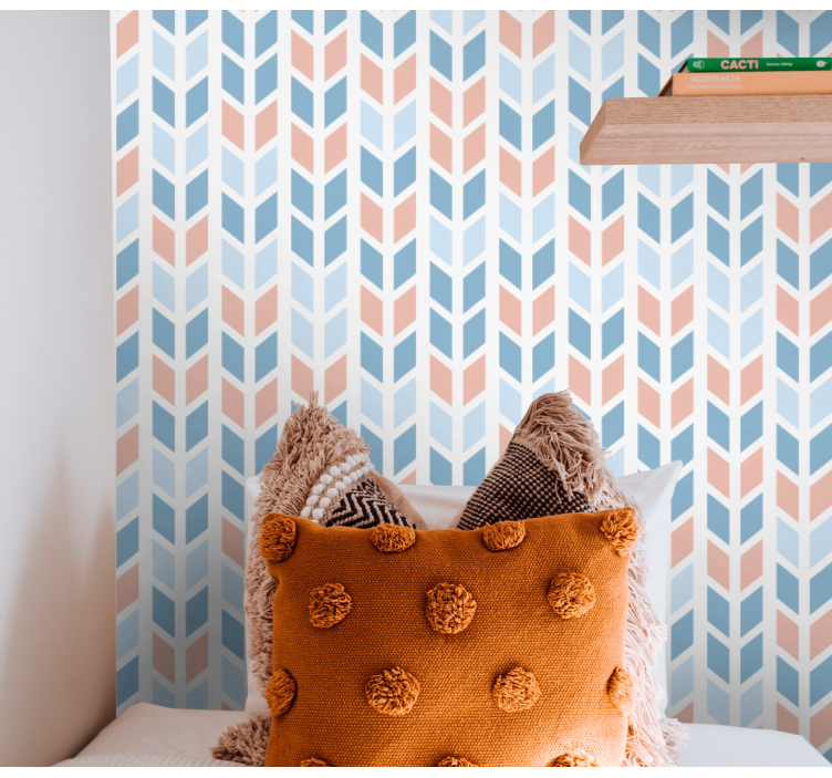 Geometric Arrow Pattern nordic wallpaper - TenStickers
