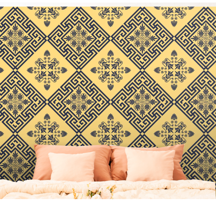 Geometric Ceramic tile wallpaper - TenStickers