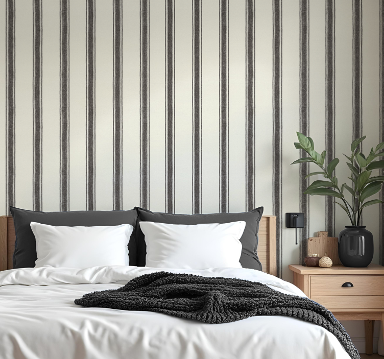 Geometric wallpaper black diplomatic straits - TenStickers