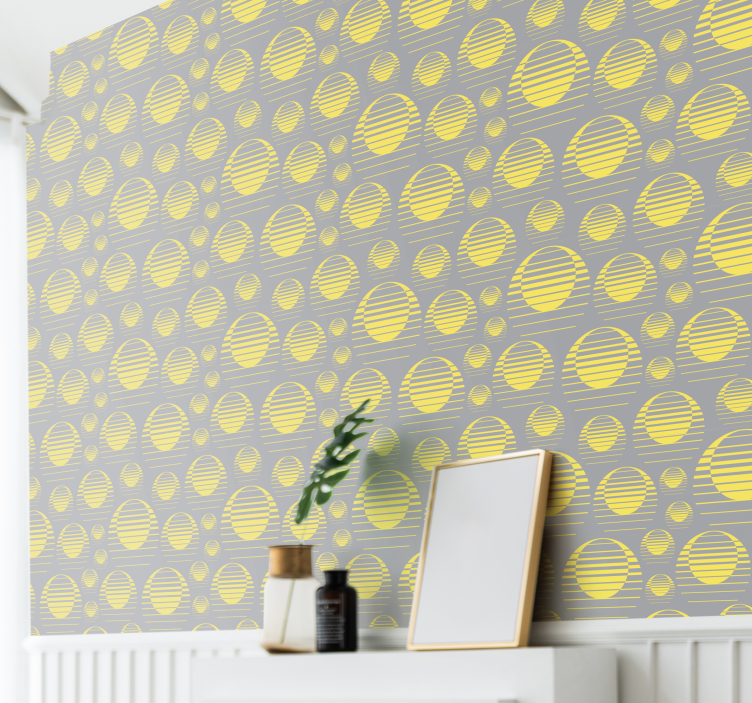 Geometric wallpaper geometric dot pattern - TenStickers