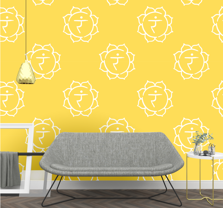 Geometric wallpaper geometric lion design - TenStickers