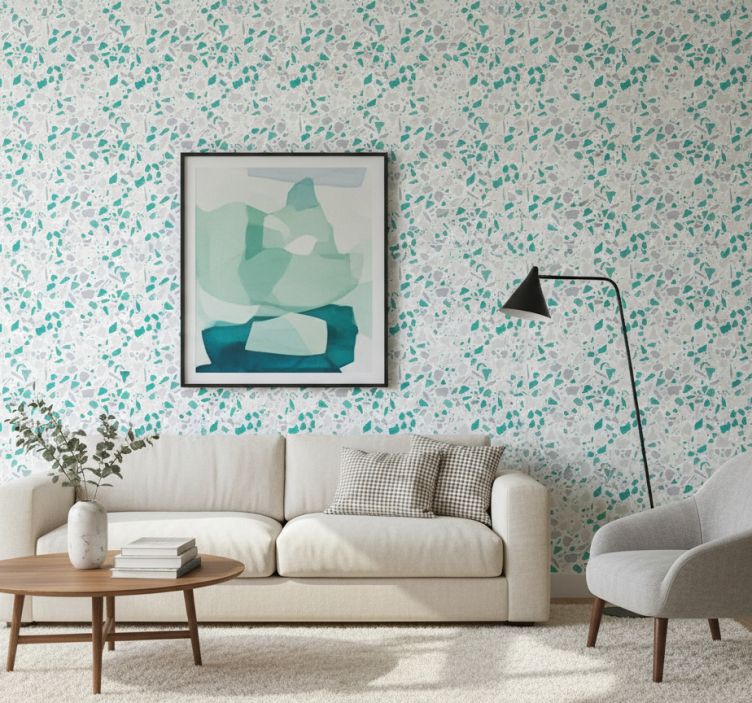 Green and grey marble wallpaper - TenStickers