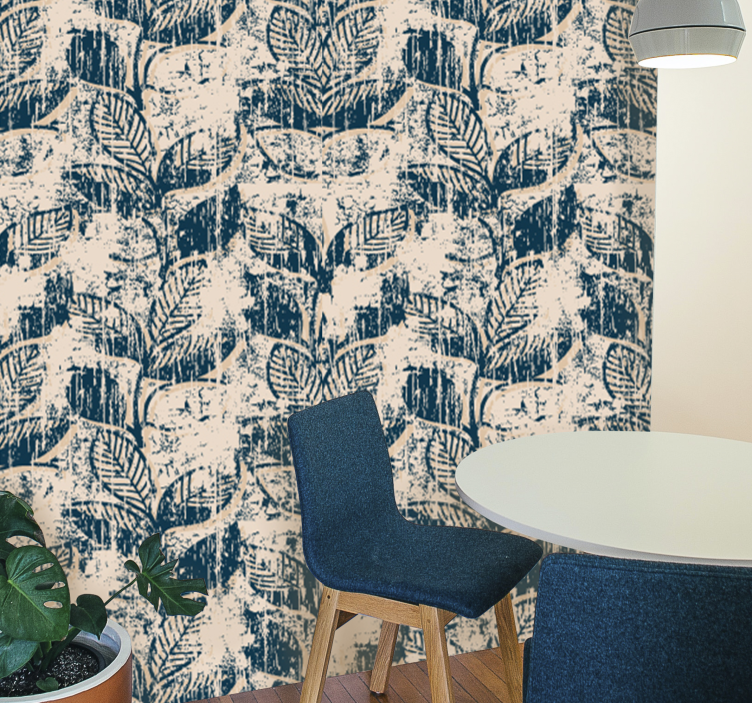 Grunge vintage pattern Retro wallpaper - TenStickers