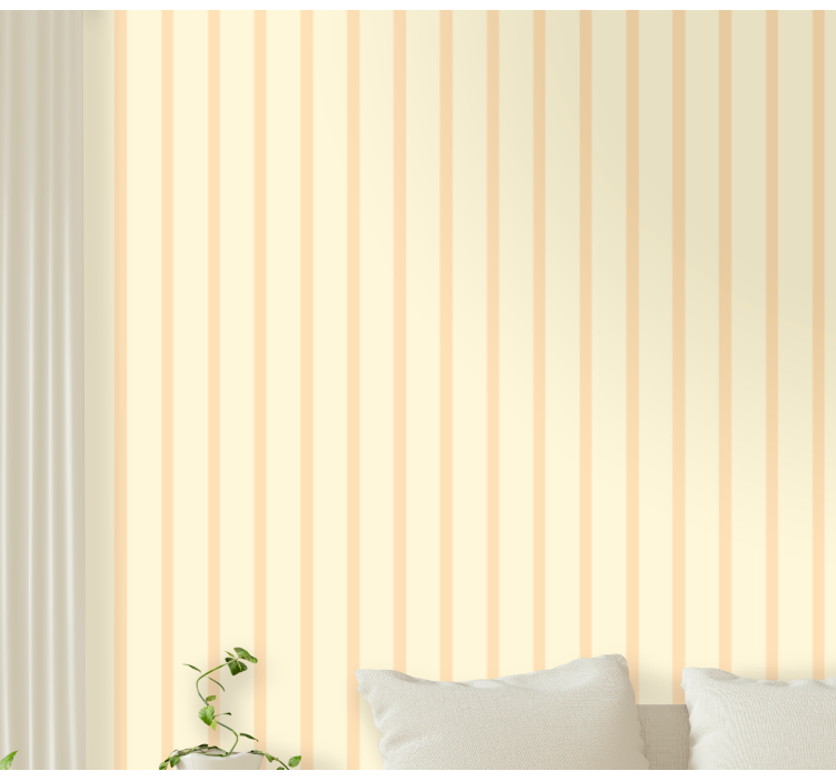 Horizontal striped wallpaper subtle striped elegance - TenStickers