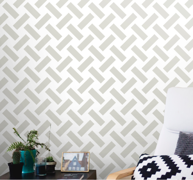 Lattice Effect textured wallpaper - TenStickers